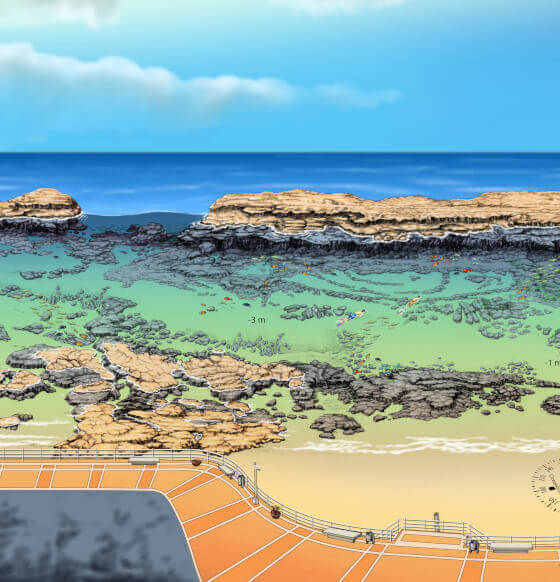 Playa Chica, en la playa de Las Canteras